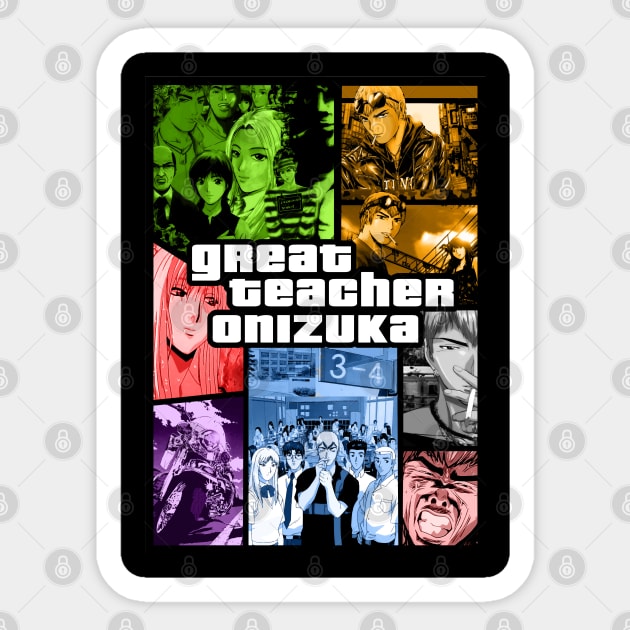 Great Teacher Onizuka Sticker by syanart